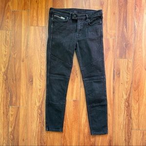 Allsaints Biker Cropped Jeans